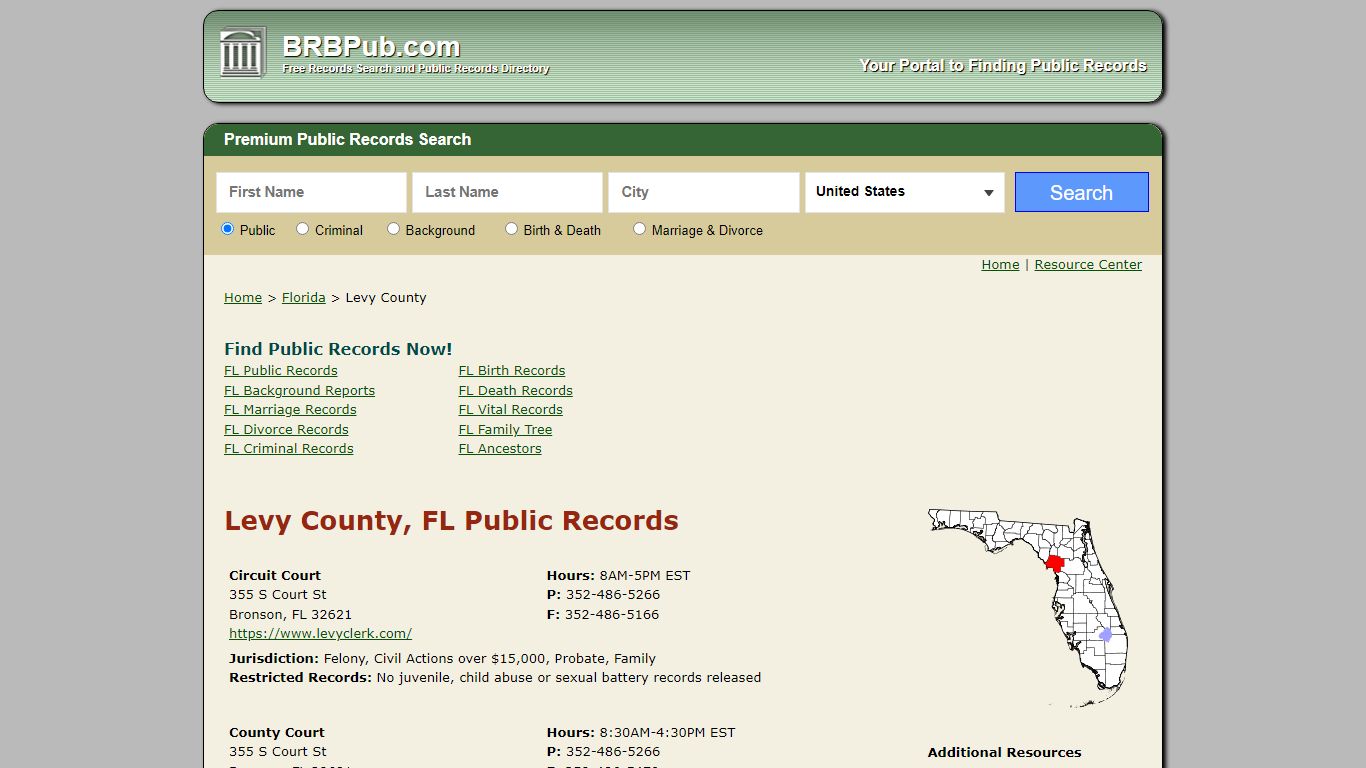 Levy County Public Records | Search Florida Government ...